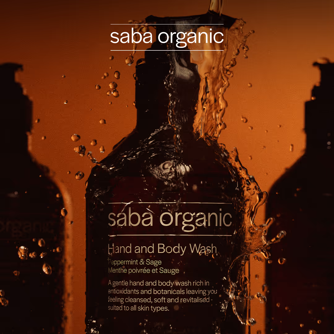 Saba Organic creative example